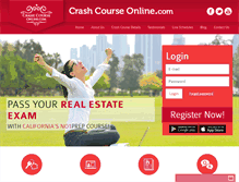 Tablet Screenshot of crashcourseonline.com